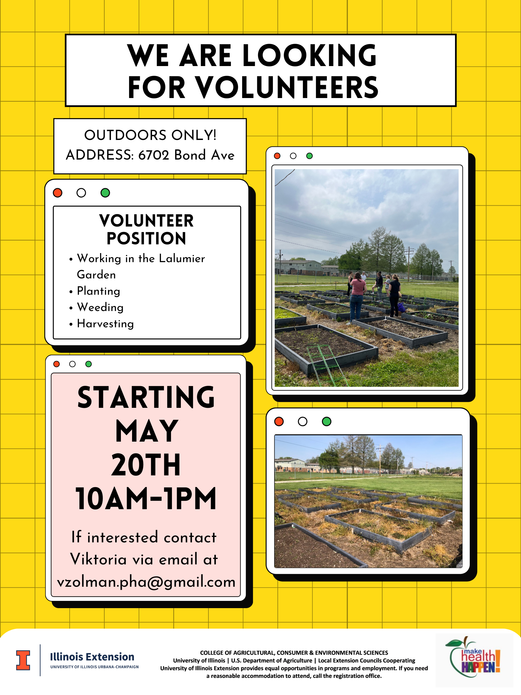 Lalumier Community Garden Volunteer Opportunities